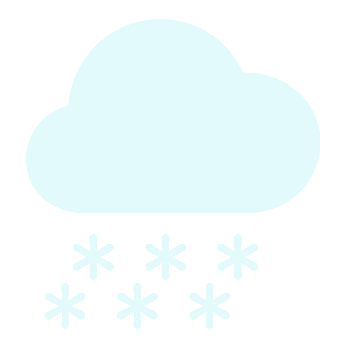 illustration of snow from cloud